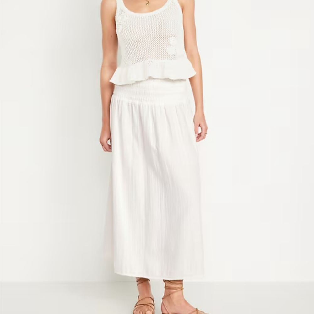 Old Navy Off-White long skirt